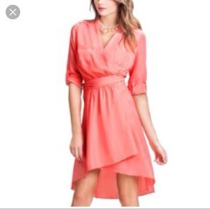 Marciano silk wrap dress